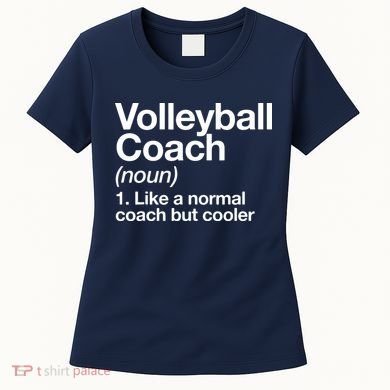 Volleyball Coach Funny Sports Definition Trainer Instructor Women's T-Shirt