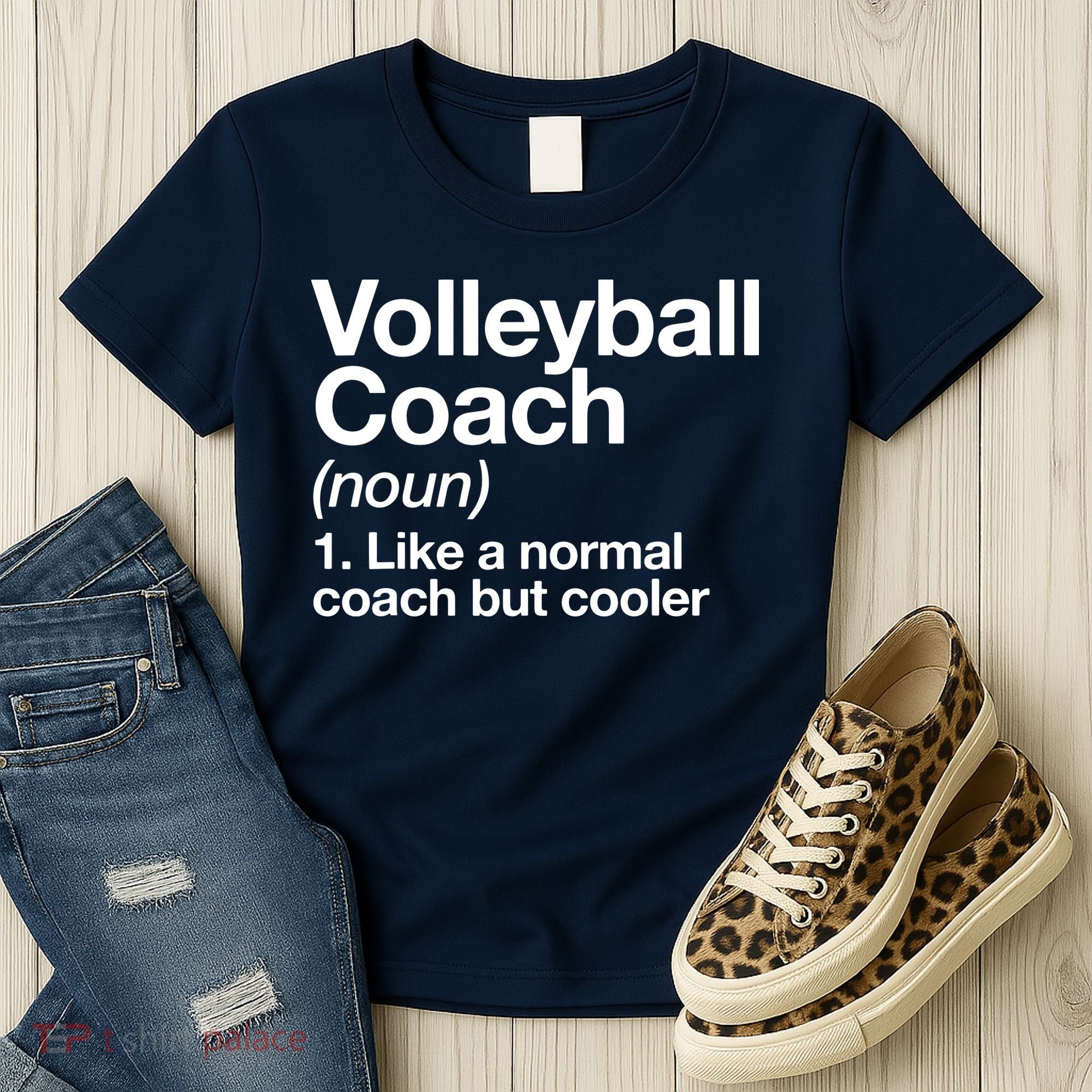 Volleyball Coach Funny Sports Definition Trainer Instructor Women's T-Shirt