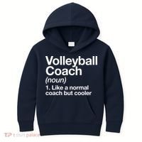 Volleyball Coach Funny Sports Definition Trainer Instructor Kids Hoodie thumb 0