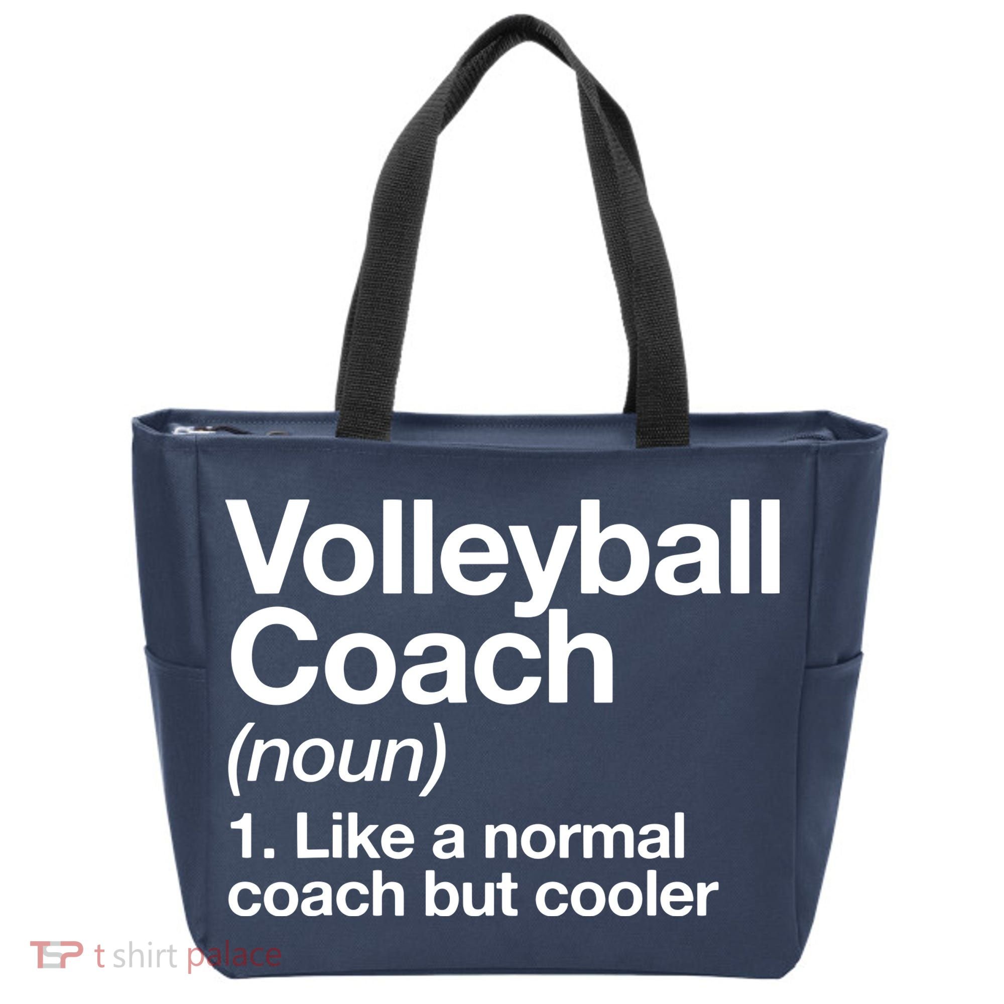 Volleyball Coach Funny Sports Definition Trainer Instructor Tote Bag