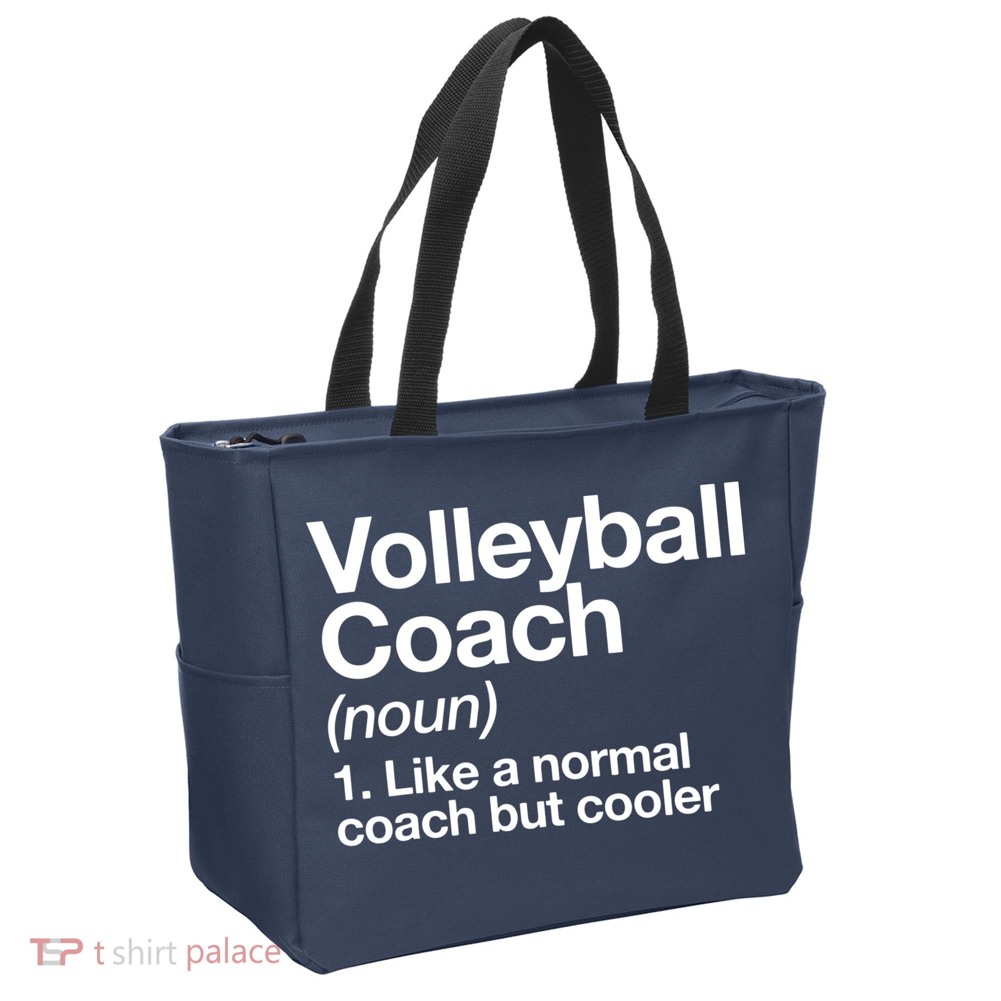 Volleyball Coach Funny Sports Definition Trainer Instructor Tote Bag