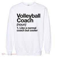 Volleyball Coach Funny Sports Definition Trainer Instructor Garment-Dyed Sweatshirt thumb 0
