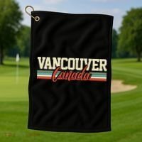 Vancouver Canada Gift Golf Towel thumb 1