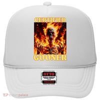 Vintage Certified Gooner Funny Cringe Hard Skeleton Meme Hat thumb 0