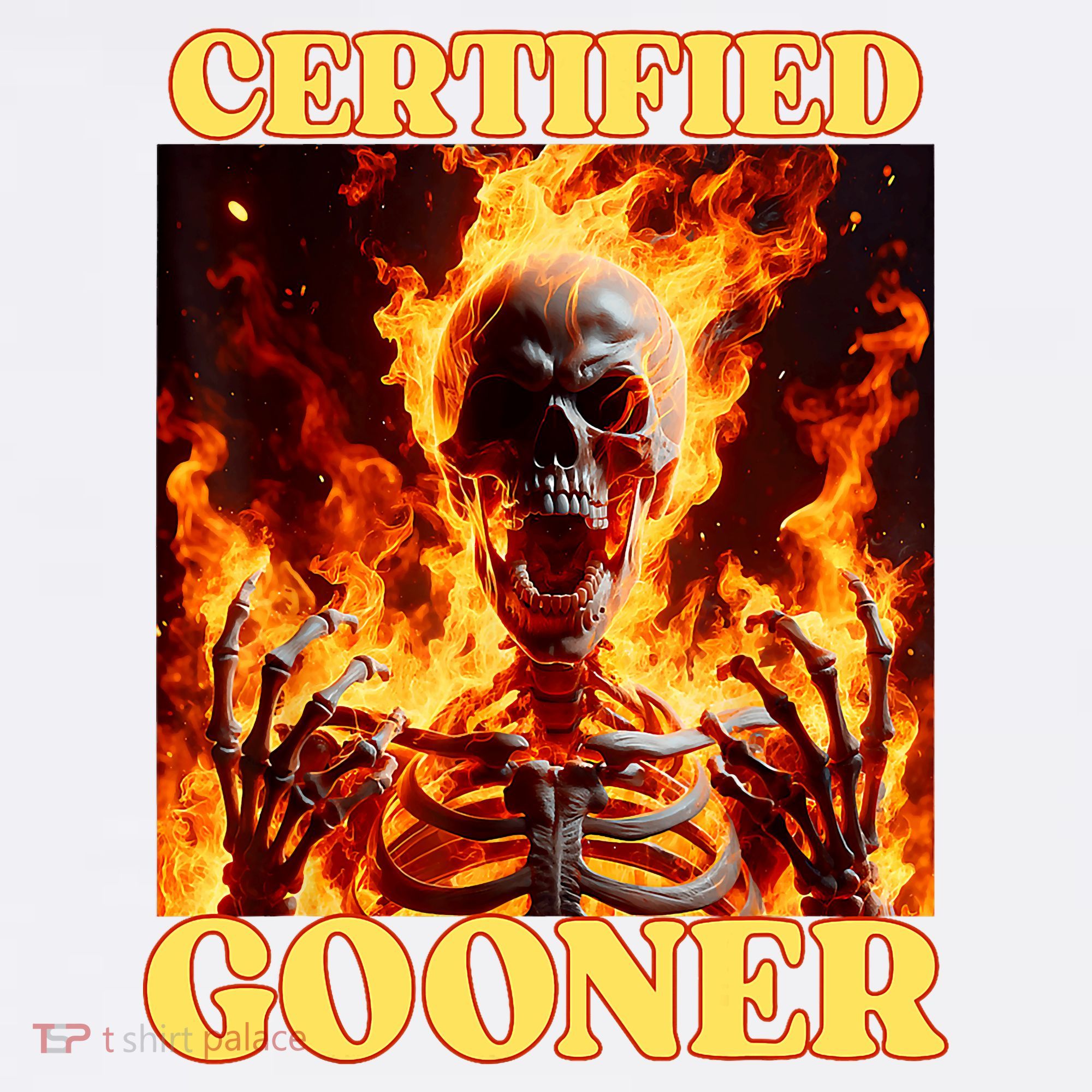 Vintage Certified Gooner Funny Cringe Hard Skeleton Meme Hat