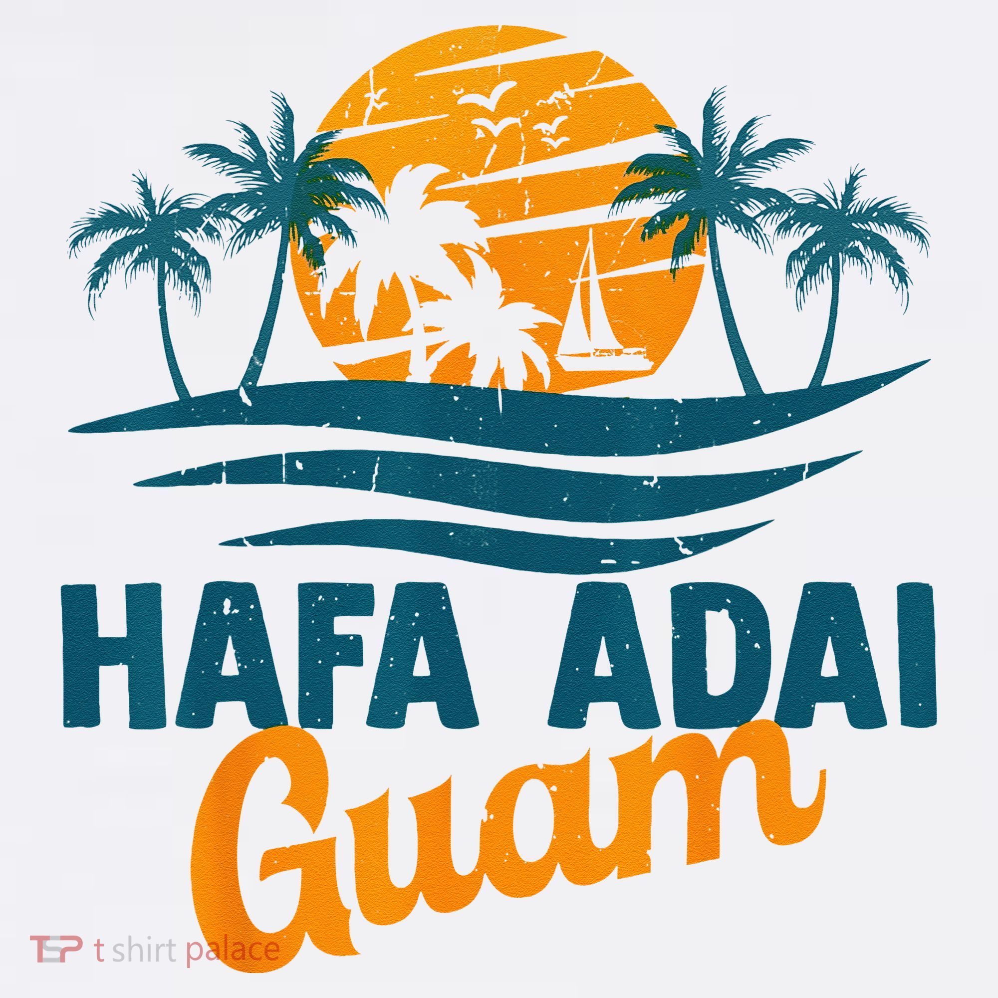 Vintage Chamorro Guamanian Hafa Adai Guam Vacation Retro T-Shirt