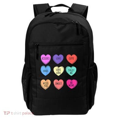 Valentine Conversation Hearts Candy Happy Valentines Day Backpack