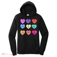 Valentine Conversation Hearts Candy Happy Valentines Day Women's Hoodie thumb 0