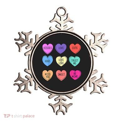 Valentine Conversation Hearts Candy Happy Valentines Day Ornament