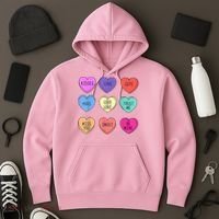 Valentine Conversation Hearts Candy Happy Valentines Day Hoodie thumb 3