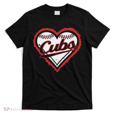Vintage Cubs Heart Throwback Retro Classic T-Shirt