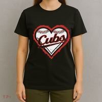 Vintage Cubs Heart Throwback Retro Classic T-Shirt thumb 4