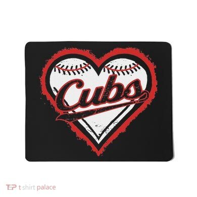 Vintage Cubs Heart Throwback Retro Classic Mousepad