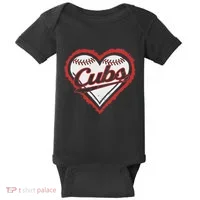 Vintage Cubs Heart Throwback Retro Classic Baby Bodysuit thumb 0