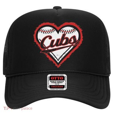 Vintage Cubs Heart Throwback Retro Classic Hat