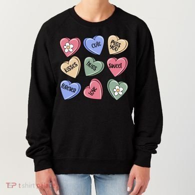 Valentine Candy Hearts Cute Gift Women's Sweatshirt