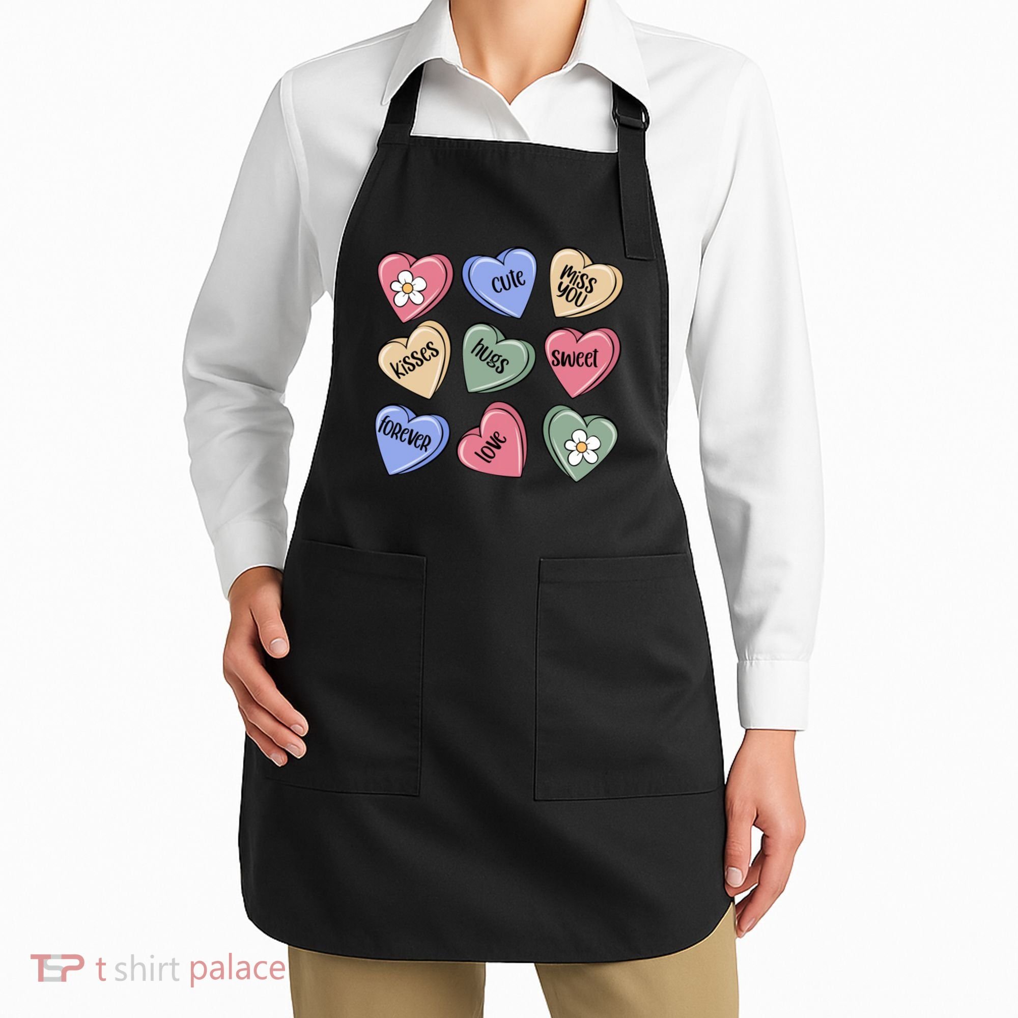 Valentine Candy Hearts Cute Gift Apron