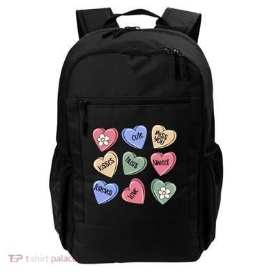 Valentine Candy Hearts Cute Gift Backpack