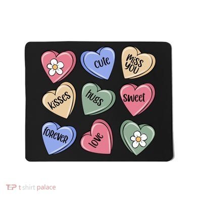 Valentine Candy Hearts Cute Gift Mousepad