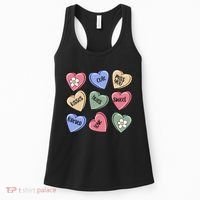 Valentine Candy Hearts Cute Gift Women's Tank Top thumb 0