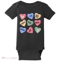 Valentine Candy Hearts Cute Gift Baby Bodysuit thumb 0