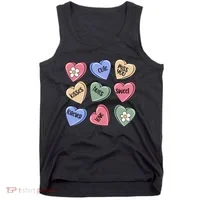 Valentine Candy Hearts Cute Gift Tank Top thumb 0