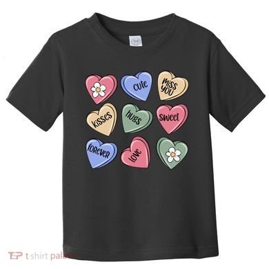 Valentine Candy Hearts Cute Gift Toddler T-Shirt