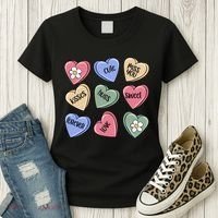 Valentine Candy Hearts Cute Gift Women's T-Shirt thumb 3