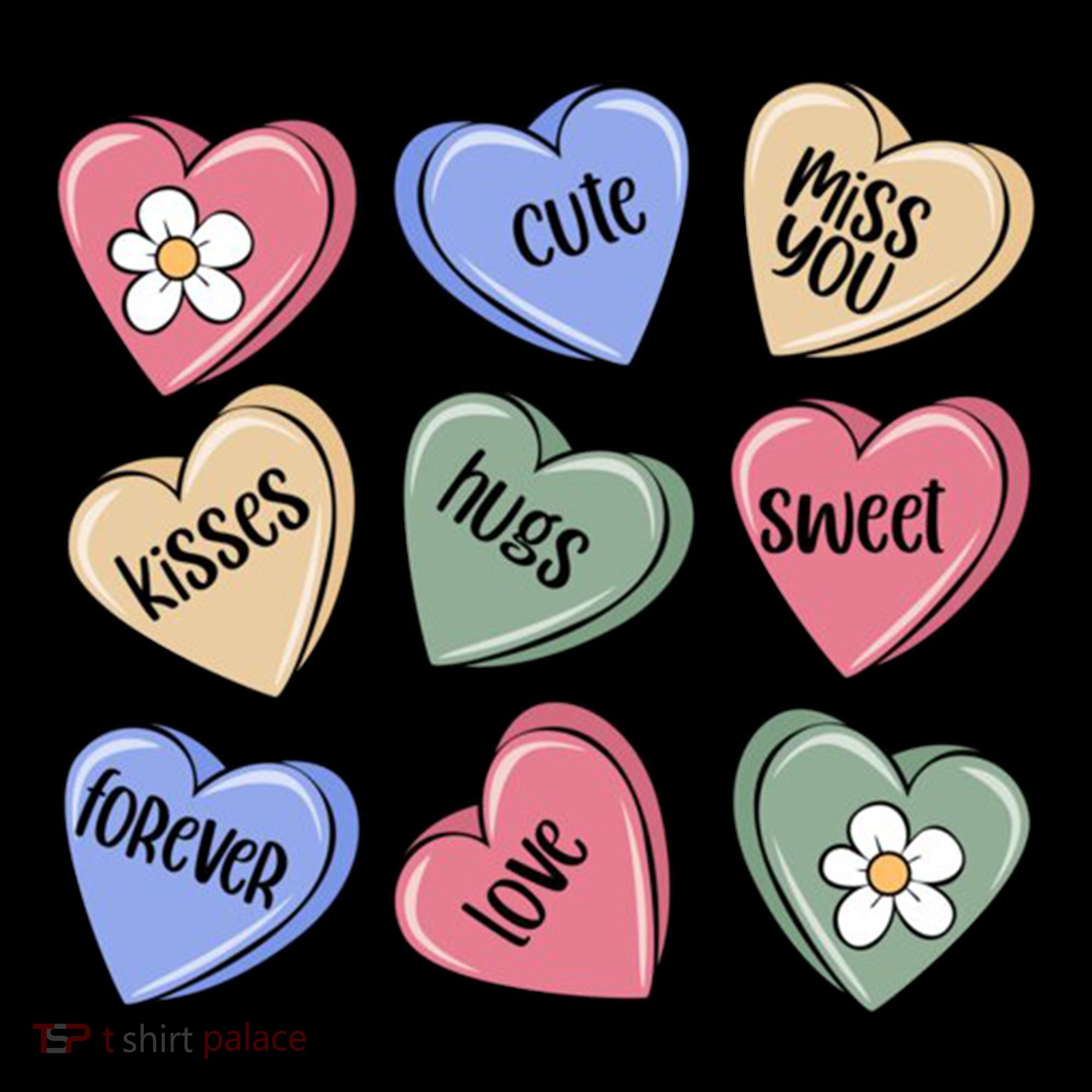 Valentine Candy Hearts Cute Gift Women's T-Shirt