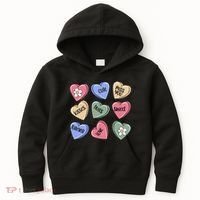 Valentine Candy Hearts Cute Gift Kids Hoodie thumb 0
