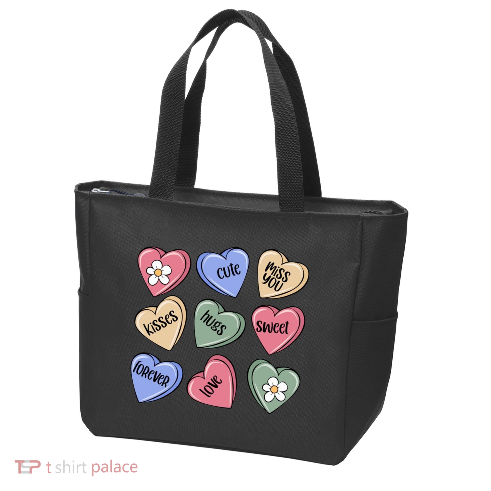Valentine Candy Hearts Cute Gift Tote Bag