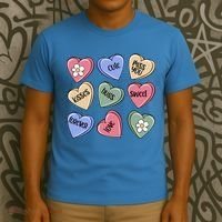 Valentine Candy Hearts Cute Gift T-Shirt thumb 3