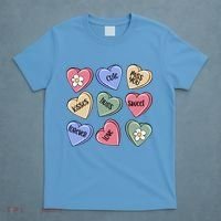 Valentine Candy Hearts Cute Gift T-Shirt thumb 4