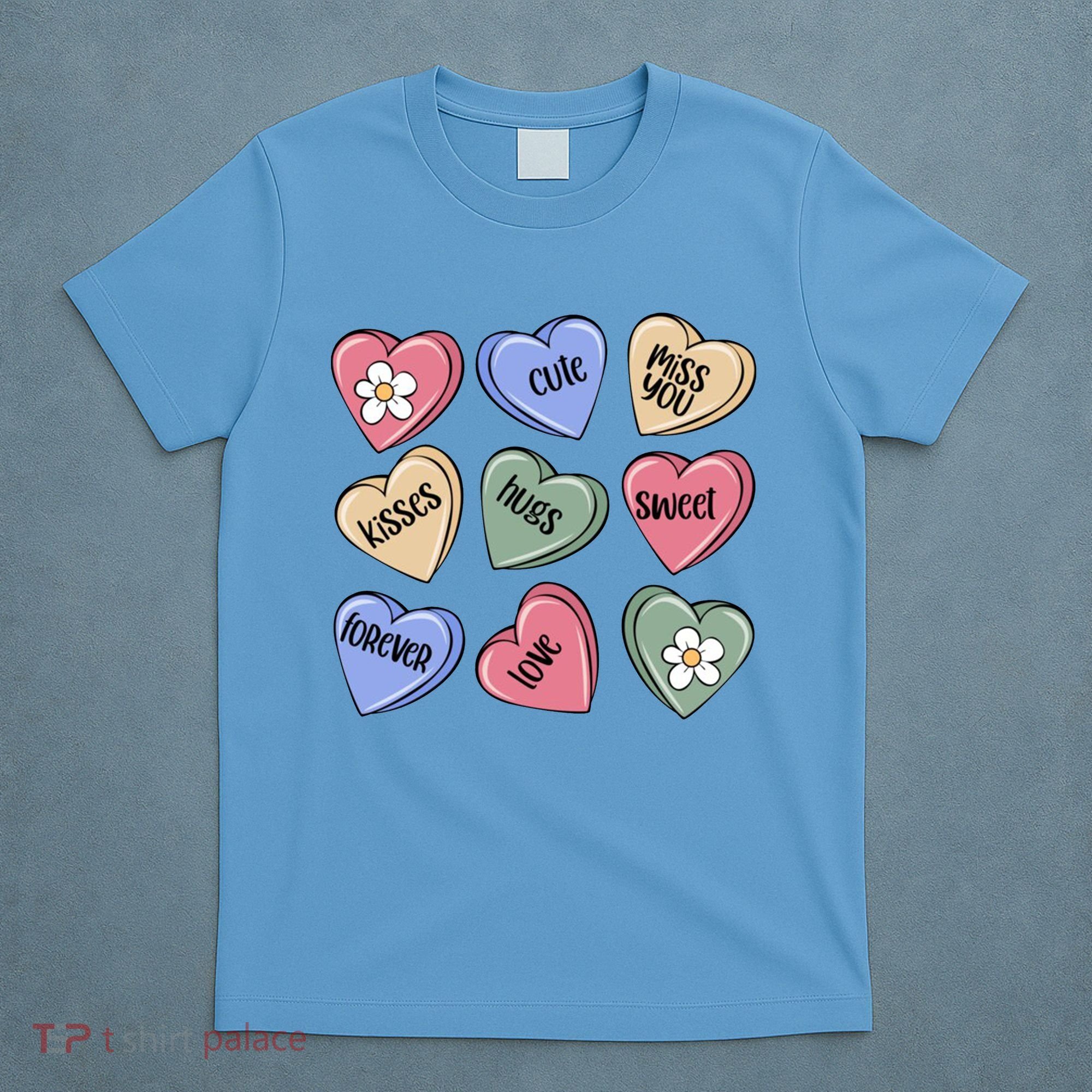 Valentine Candy Hearts Cute Gift T-Shirt