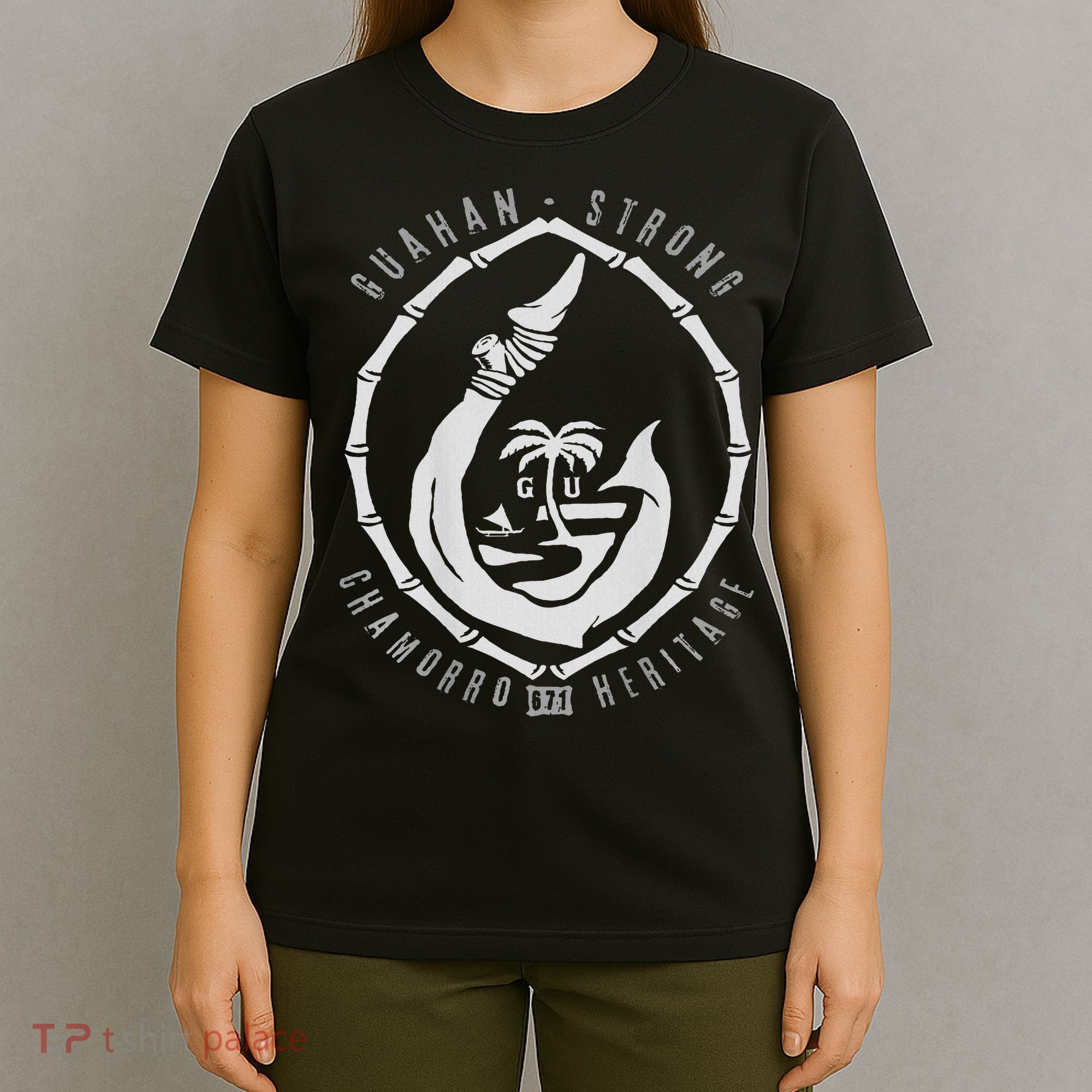 Vintage Chomorro Hook Gu Seal 671 Guam T-Shirt