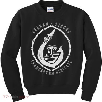 Vintage Chomorro Hook Gu Seal 671 Guam Kids Sweatshirt