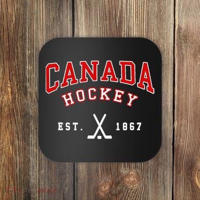 Vintage Canada Hockey Coaster