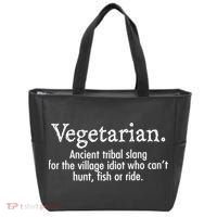 Vegetarian Cant Hunt Fish Funny Tote Bag thumb 0