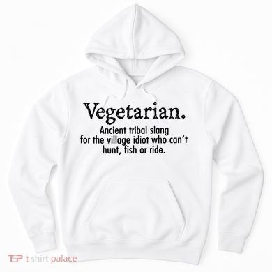Vegetarian Cant Hunt Fish Funny Hoodie