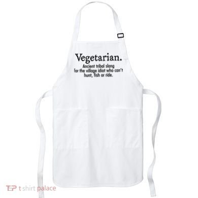 Vegetarian Cant Hunt Fish Funny Apron