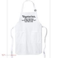 Vegetarian Cant Hunt Fish Funny Apron thumb 0
