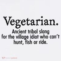 Vegetarian Cant Hunt Fish Funny Beanie thumb 2