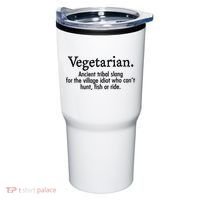 Vegetarian Cant Hunt Fish Funny Tumbler thumb 0