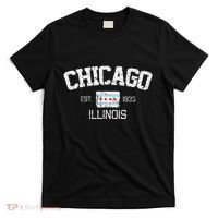 Vintage Chicago Illinois Est. 1833 Gift T-Shirt thumb 0