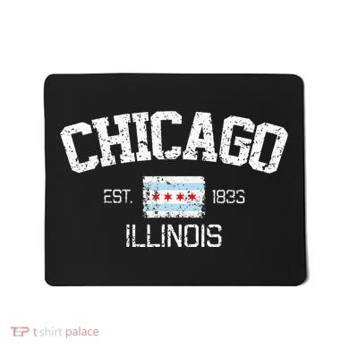 Vintage Chicago Illinois Est. 1833 Gift Mousepad