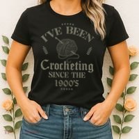 Vintage Crochet Ive Been Crocheting Since The 1900s Funny Gift Women's T-Shirt thumb 2