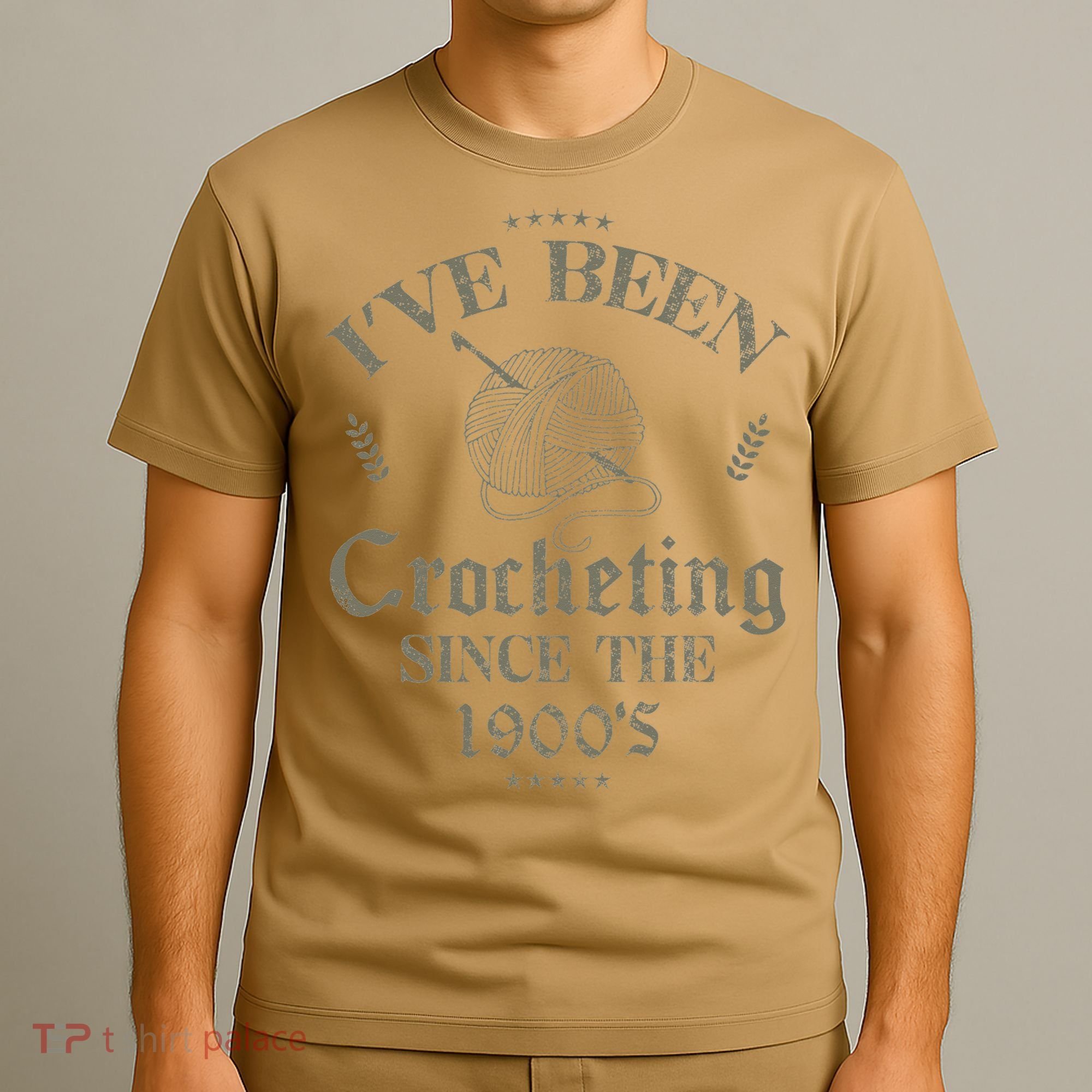 Vintage Crochet Ive Been Crocheting Since The 1900s Funny Gift T-Shirt