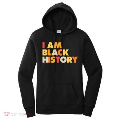 Vintage Colors I Am Black History Women's Hoodie