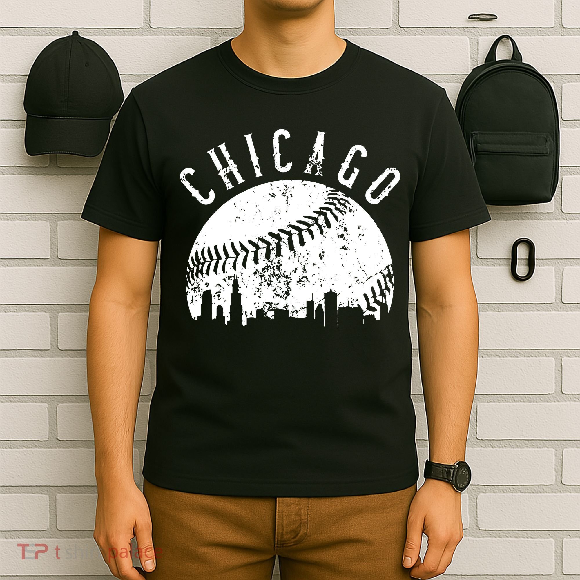 Vintage Chicago Illinois Skyline Apparel T-Shirt