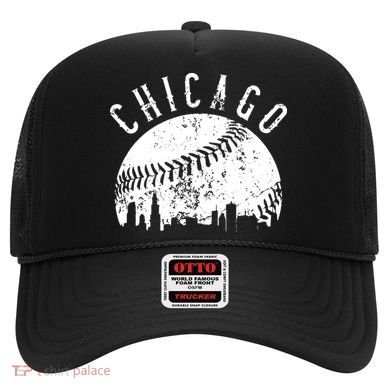 Vintage Chicago Illinois Skyline Apparel Hat